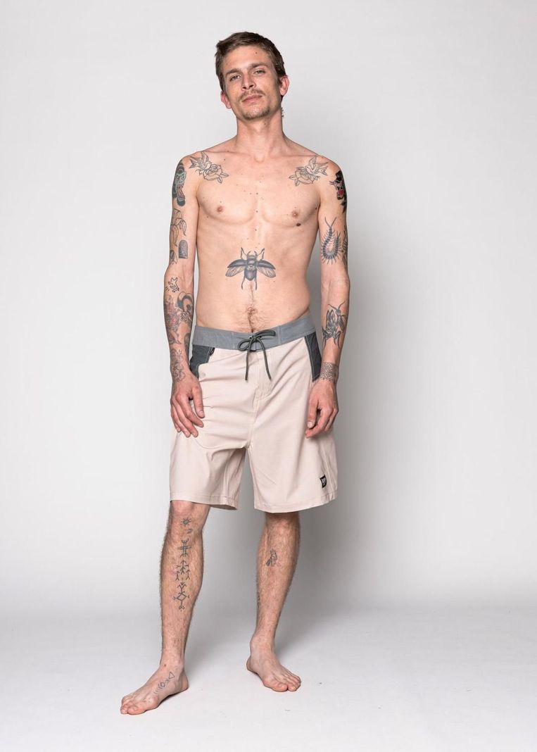 Traje de Baño Boardshort Solid Sand-4