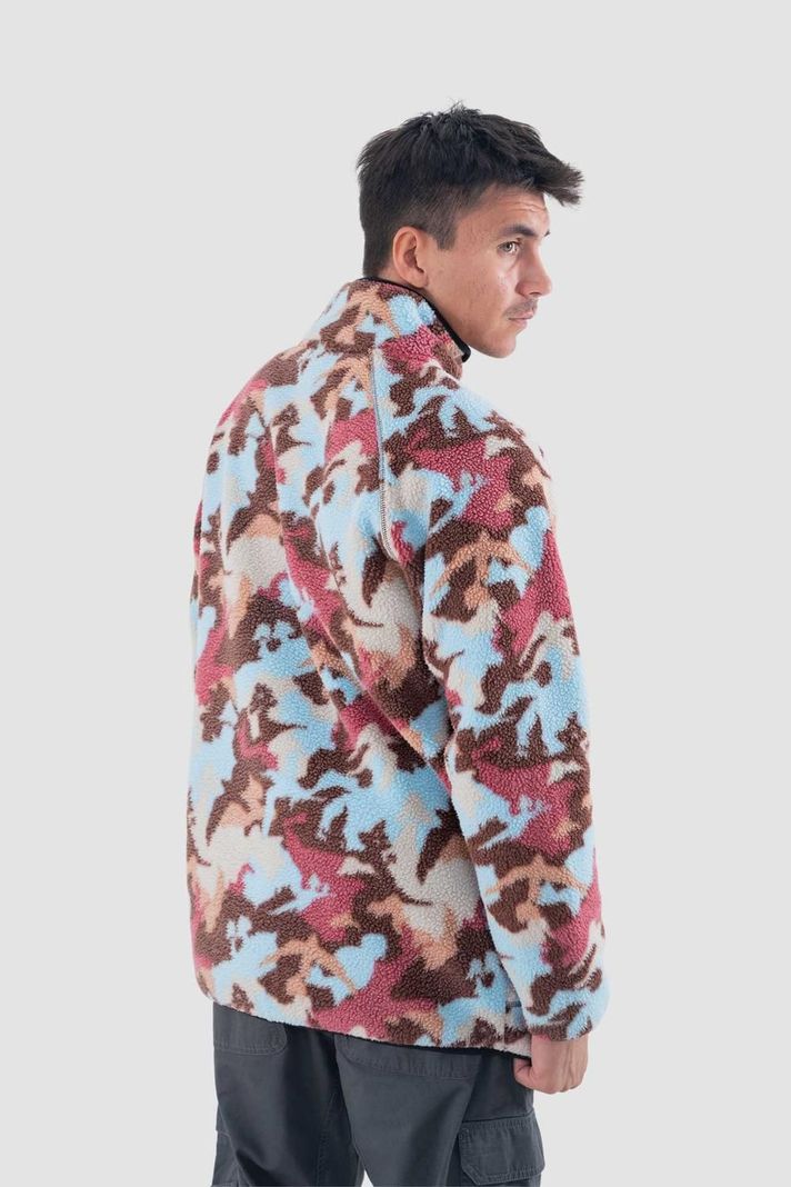 Polerón Chiporro Hombre Half Zip Desert Burdeo-1