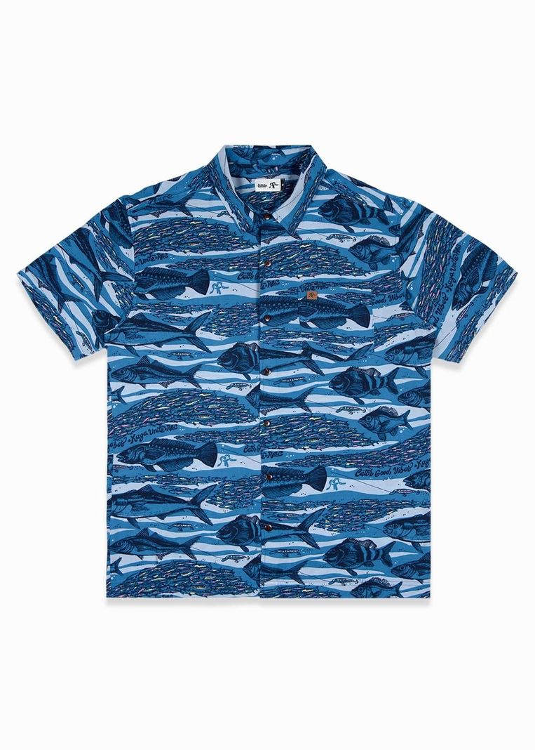 Guayabera Catch Blue-3