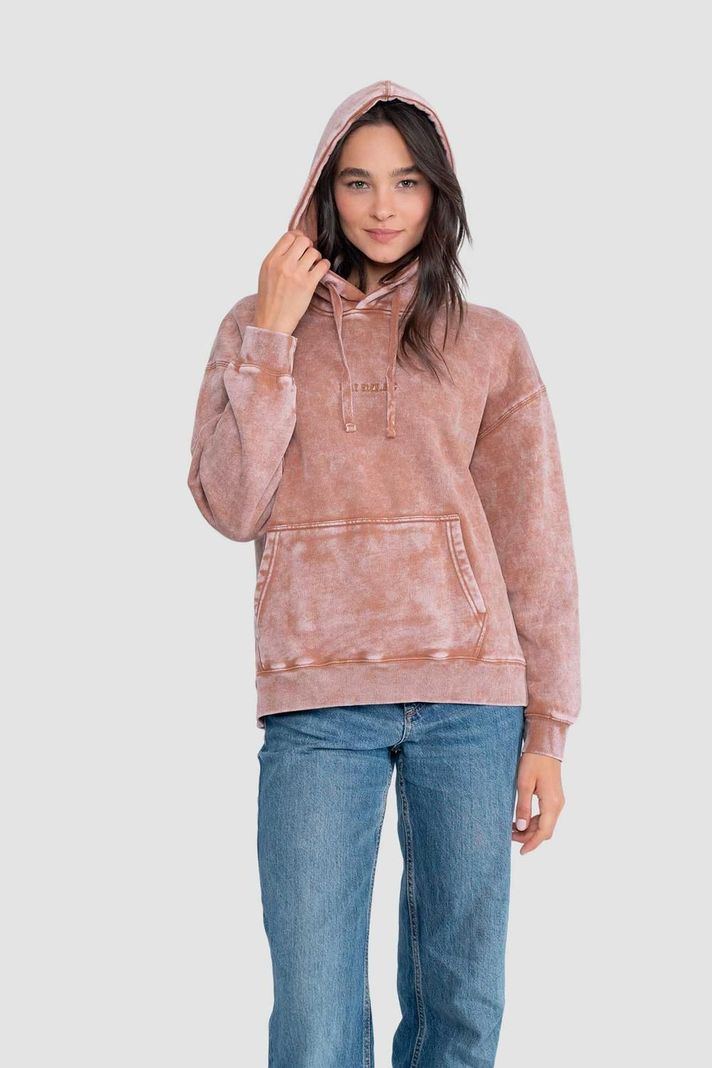 Polerón Hoodie Mujer Solid - Terracota-2