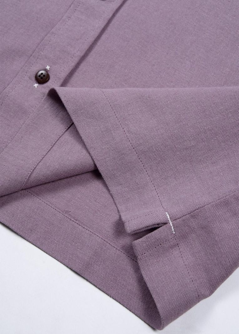 Camisa Lino Lila-5