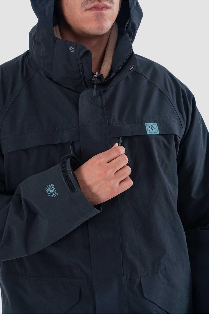 Chaqueta Hombre Desmontable Volcano 3 en 1 Negra-4