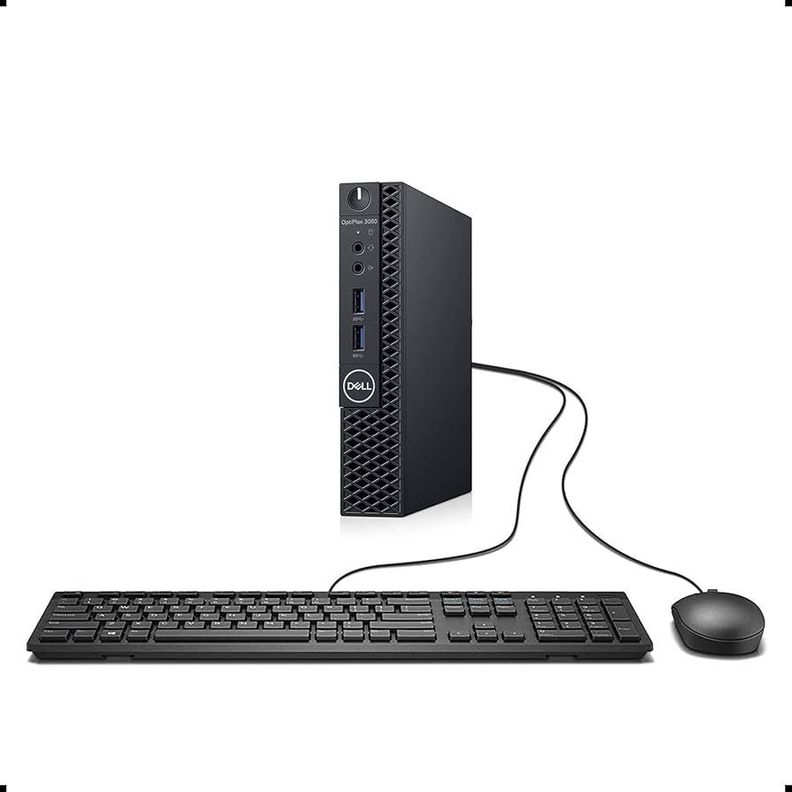 MINI PC Desktop Dell Optiplex 3060 Micro (i5-8va 8GB 256GB SSD) + Teclado & Mouse Reacondicionado -0