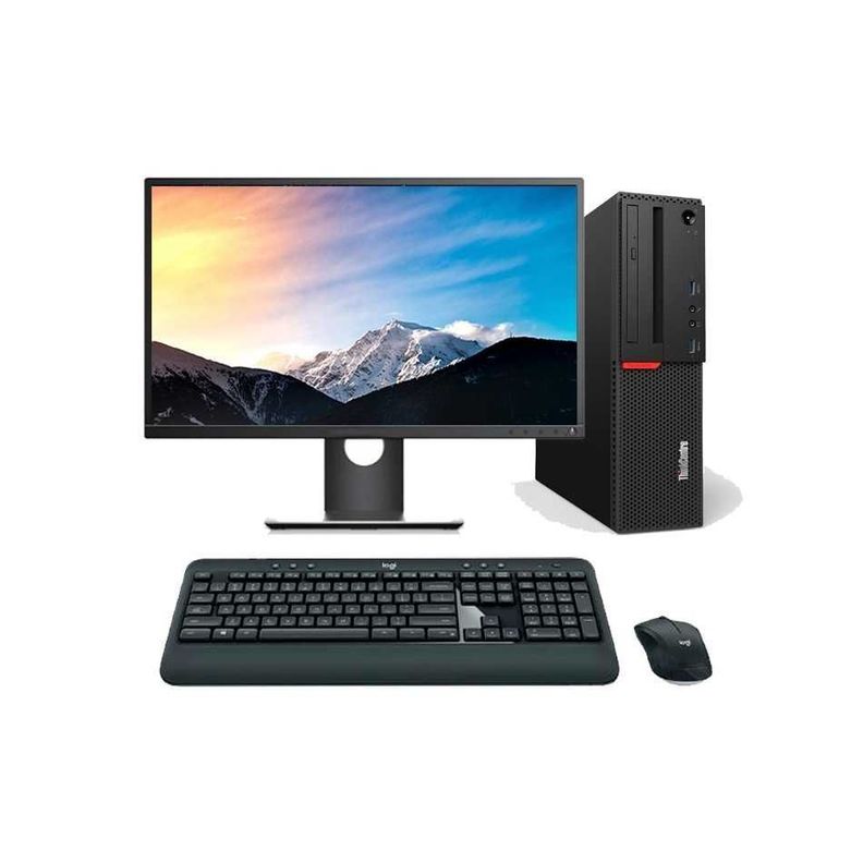 KIT MONITOR + PC LENOVO M700 SFF (i5-6ta 8GB 256GB SSD) Reacondicionado Grado A-0
