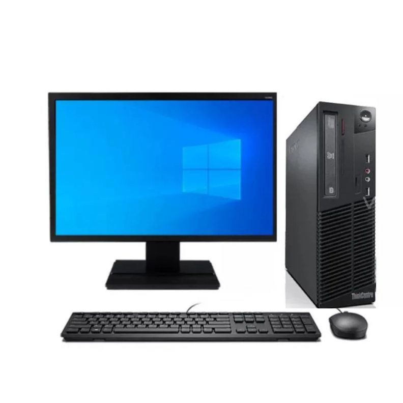 KIT MONITOR + PC LENOVO M91P SFF (i5-2da 16GB 256GB SSD)  Reacondicionado Grado A-0