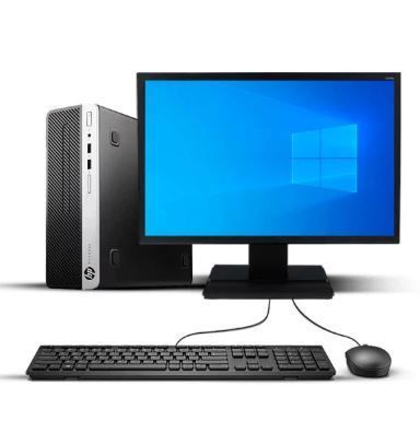 KIT MONITOR + PC HP PRODESK 400 G4 SFF (i5-7ma 8GB 512GB SSD) + Teclado & Mouse Reacondicionado -0