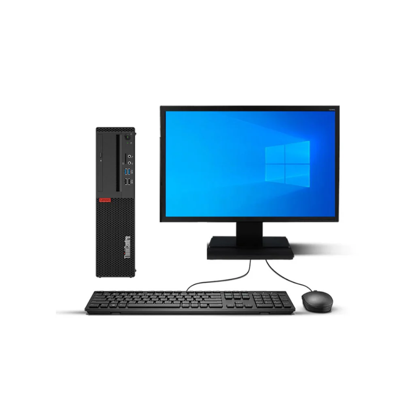 KIT MONITOR + PC LENOVO M720s SFF (i5-8va 16GB 512GB SSD) Reacondicionado Grado A-0