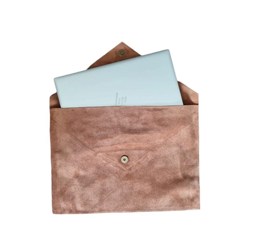Funda 15'4 Notebook de cuero reno Café Habano-2