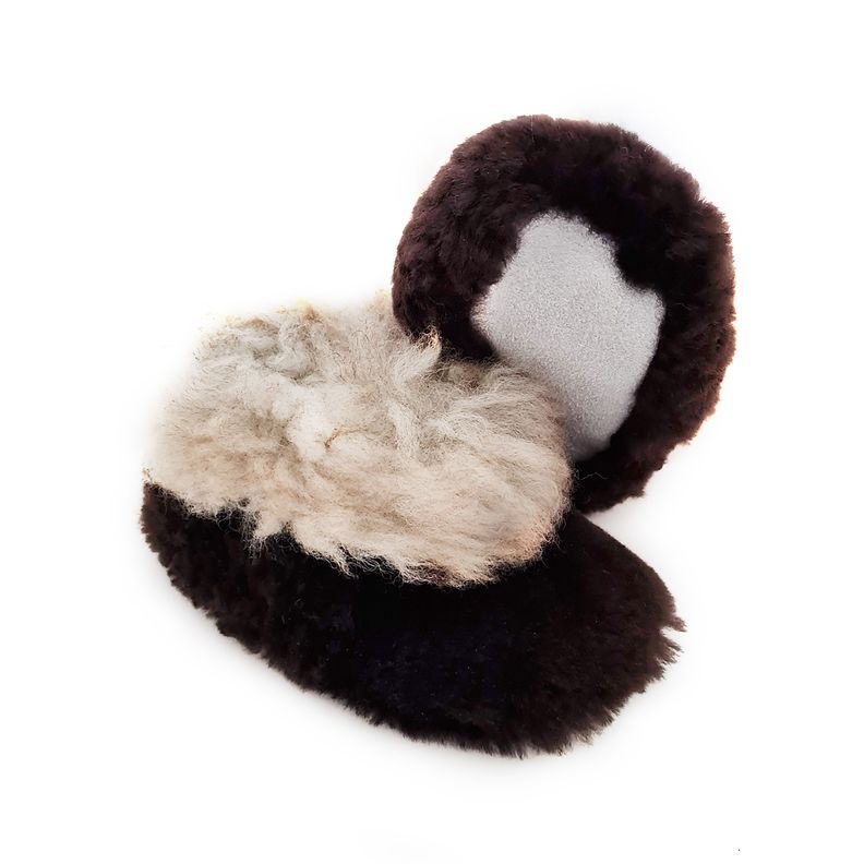 Pantuflas De Oveja Bicolor Tallas Infantil-1