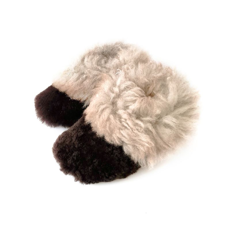Pantuflas De Oveja Bicolor Tallas Infantil-3
