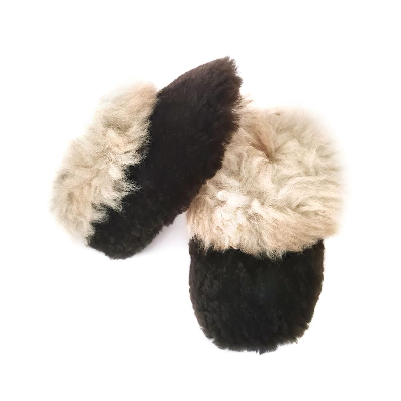 Pantuflas De Oveja Bicolor Tallas Infantil-0