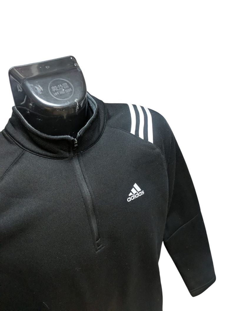 POLERON DE HOMBRE DELGADO ADIDAS TALLA XL COLOR NEGRO COD. 0031-2