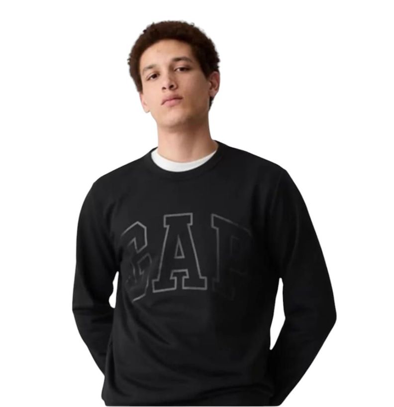 Poleron Sweater de Hombre Sin Gorro GAP color negroTalla L Cod. 0218-2