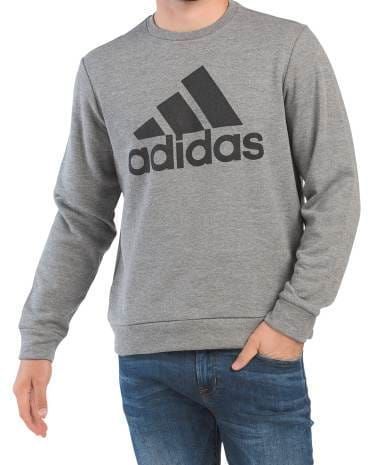    POLERON SWEATER DE HOMBRE DELGADO ADIDAS TALLA XL COLOR GRIS COD. 3455-0