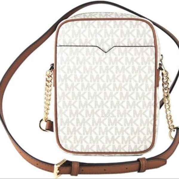 BAG / CROSSBODY MICHAEL KORS VAINILLA CON PRINT 15×22 CMS. COD. 5788-2