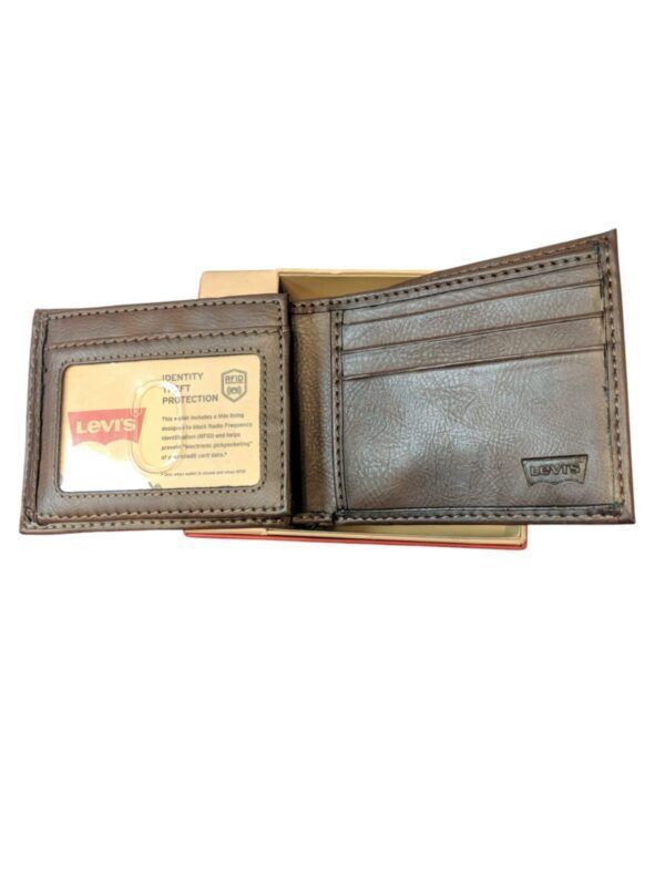  Billetera Hombre Bi-Fold LEVIS Anti-Fraude Café Cod. 4002-1