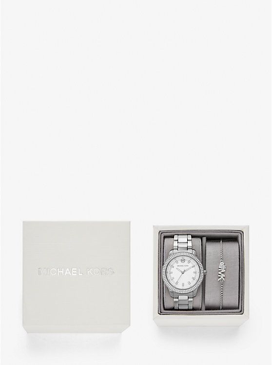 SET RELOJ Y PULSERA MICHAEL KORS CRISTALES SWAROVSKI COD. 7763-3