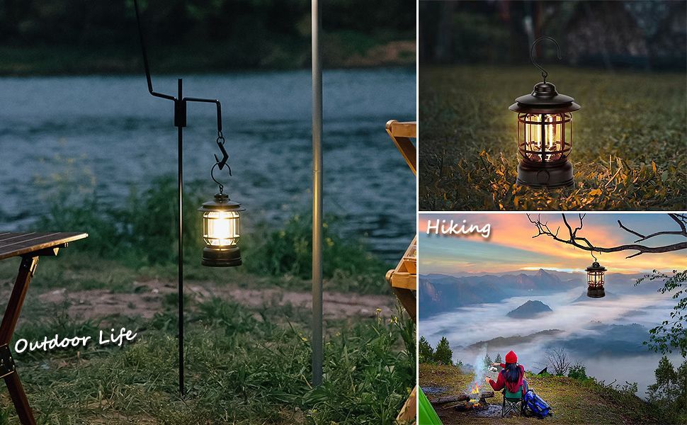 Farol Recargable Lampara Camping Portatil Colgante Lau-1