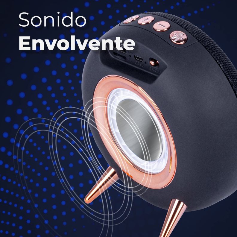 Altavoz Inhalambrico Bluetooth Transmision Volumen Rondon-1