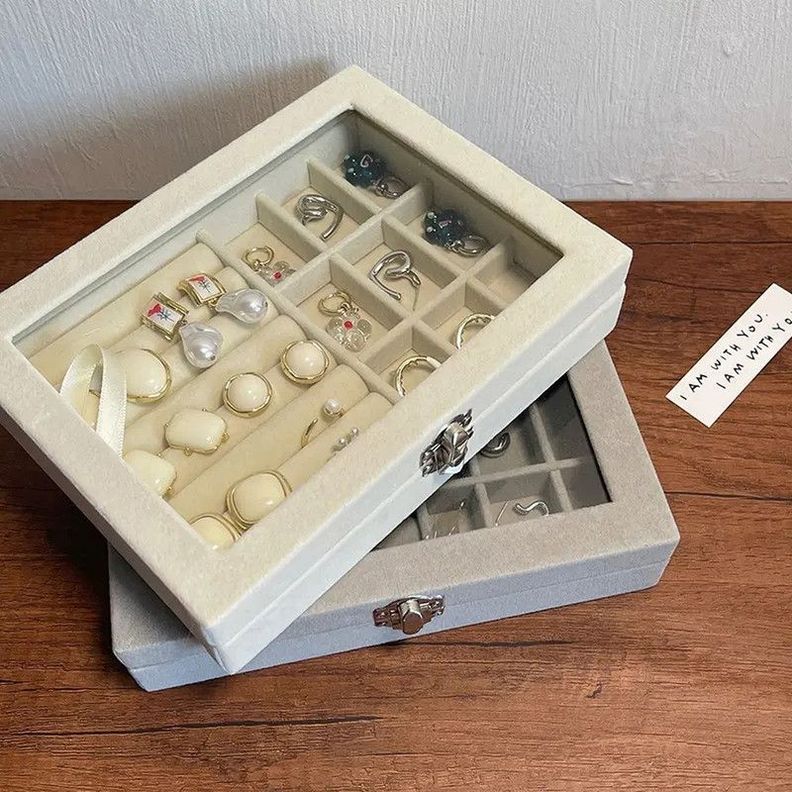 Joyero Caja Exhibición Estuche Organizador Joyas Jer -2
