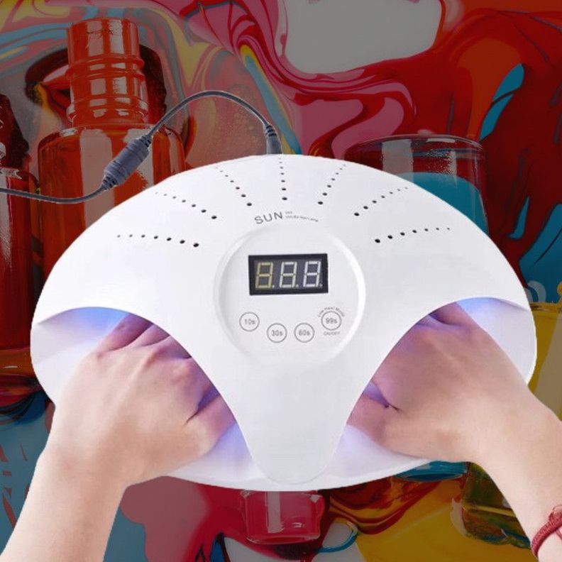Lampara Uv LED Secado Doble Manicura Gel 48W Lau-4