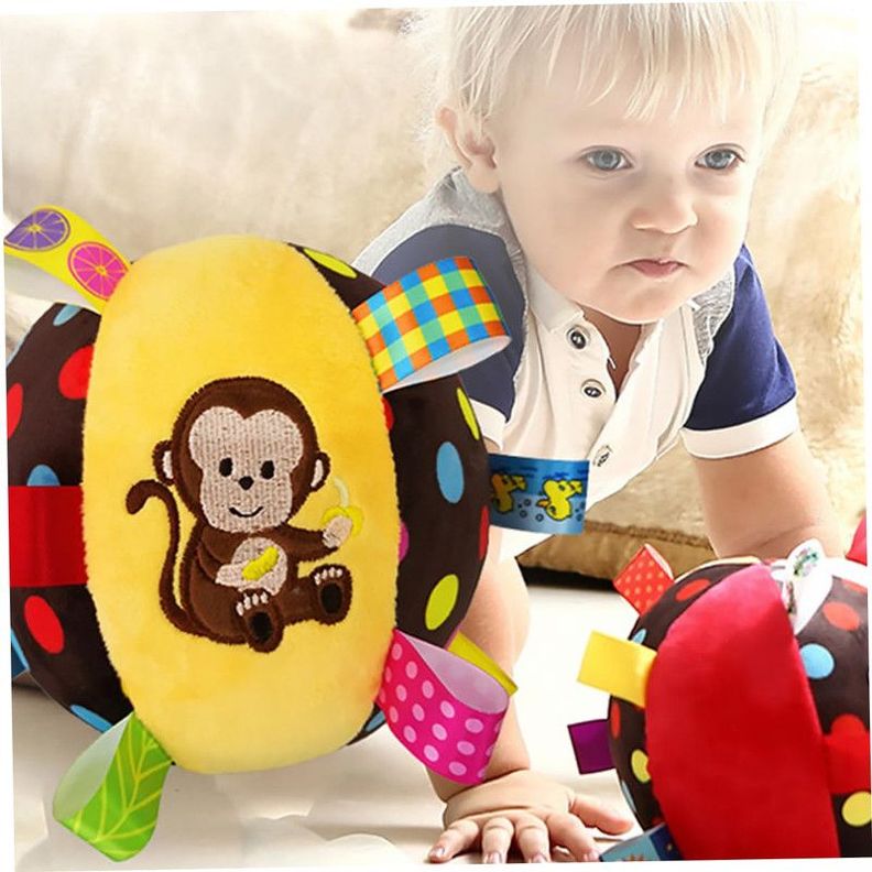 Sonajero Colorido Bebe Animales Sensorial Recien Nacido Jer-3