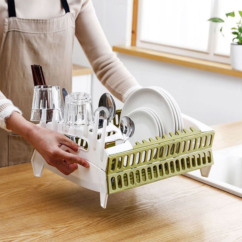 Escurridor Platos Plegable Cocina Estante Secado Rondon-7