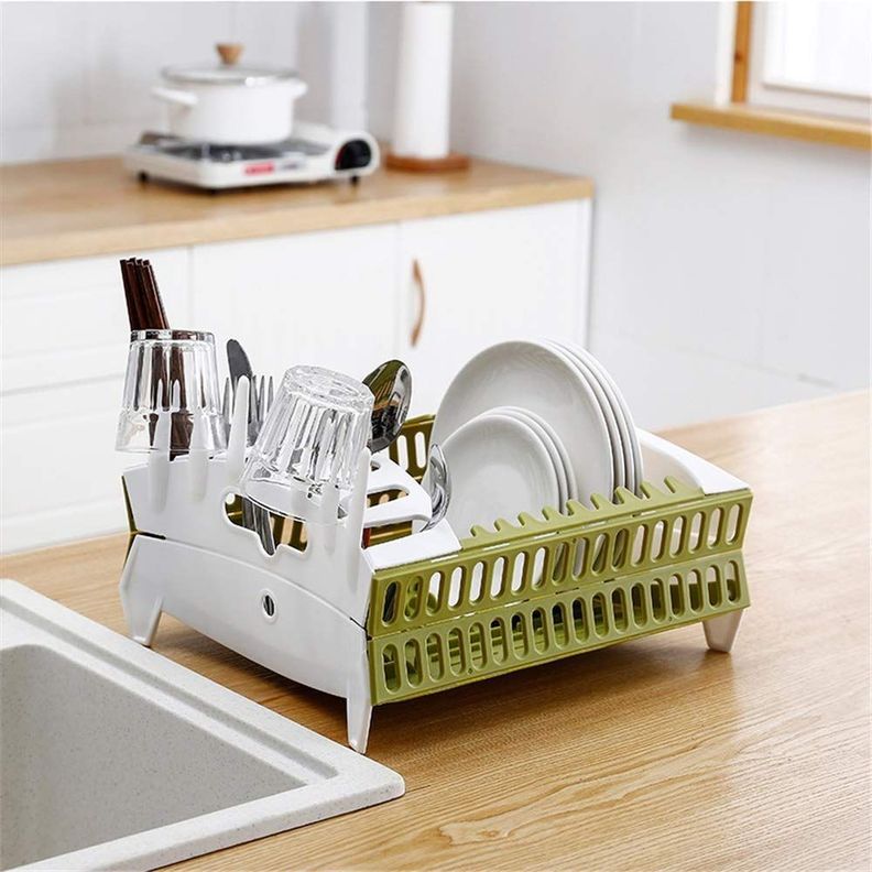 Escurridor Platos Plegable Cocina Estante Secado Rondon-5