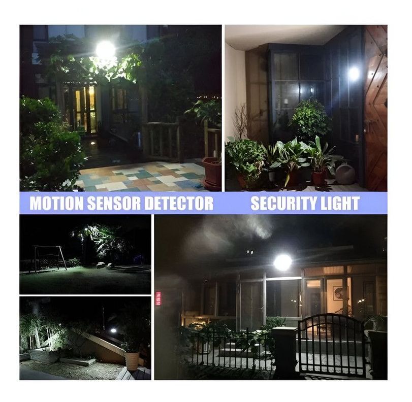 Reflector Luz Led con Sensor Movimiento Impermeable Rondon-7