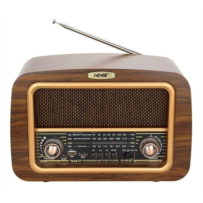 Parlante Radio Retro Vintage Inalambrico Bluetooth Lau-0