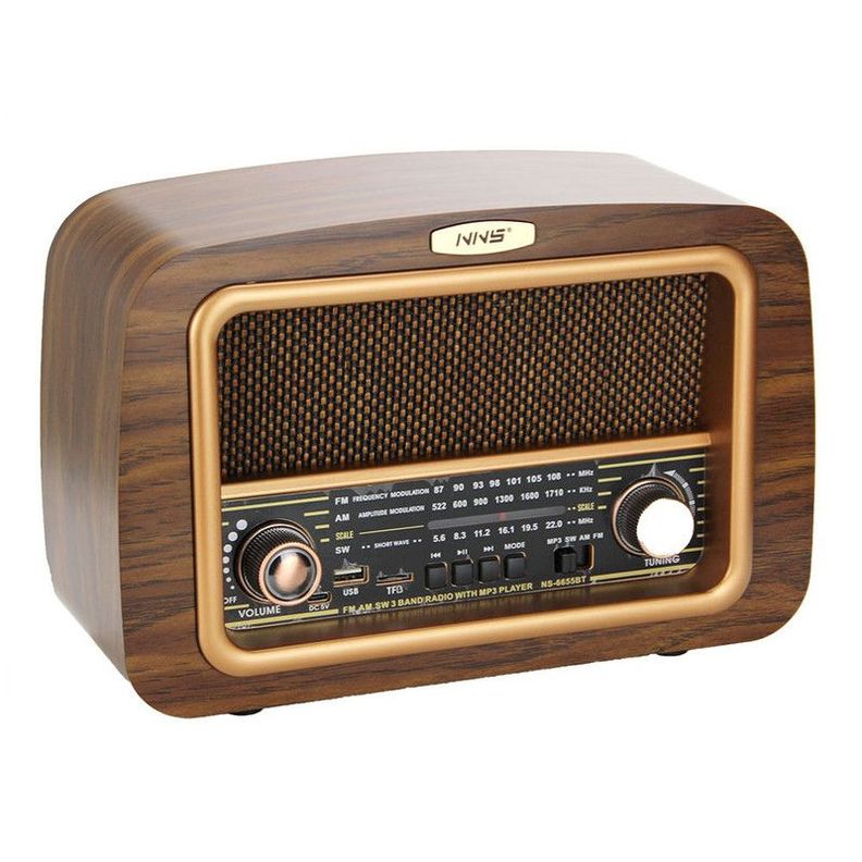 Parlante Radio Retro Vintage Inalambrico Bluetooth Lau-1
