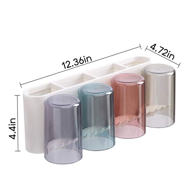 Soporte Cepillo Dientes Pared Dispensador Baño Rondon-1