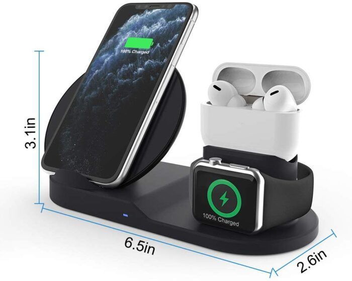 Cargador Inalámbrico Soporte Apple Watch Celular Rondon-3