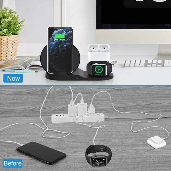 Cargador Inalámbrico Soporte Apple Watch Celular Rondon-4