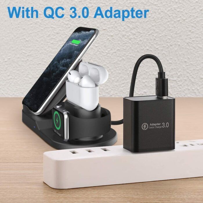 Cargador Inalámbrico Soporte Apple Watch Celular Rondon-5