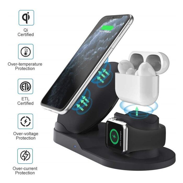 Cargador Inalámbrico Soporte Apple Watch Celular Rondon-6