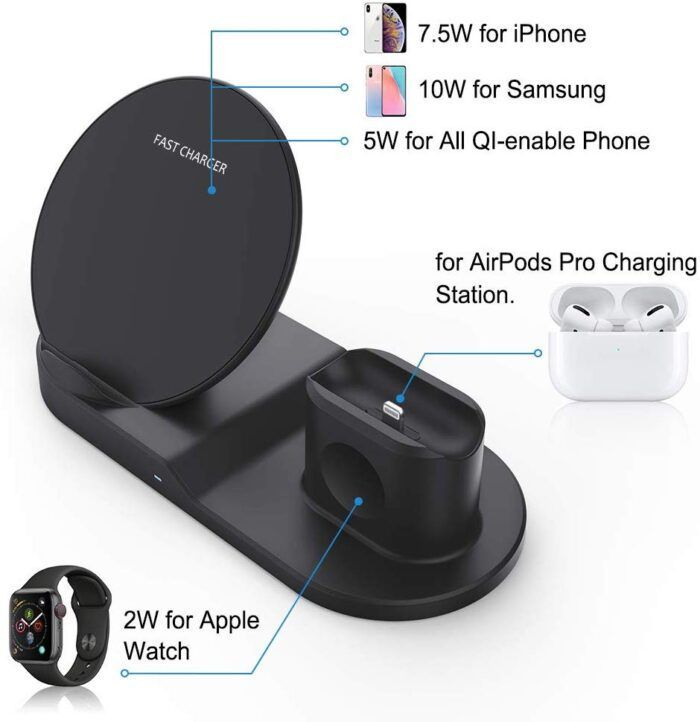 Cargador Inalámbrico Soporte Apple Watch Celular Rondon-7