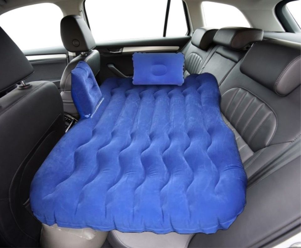 Colchón Inflable Autos Camioneta Almohadas Compresor Rondon-3
