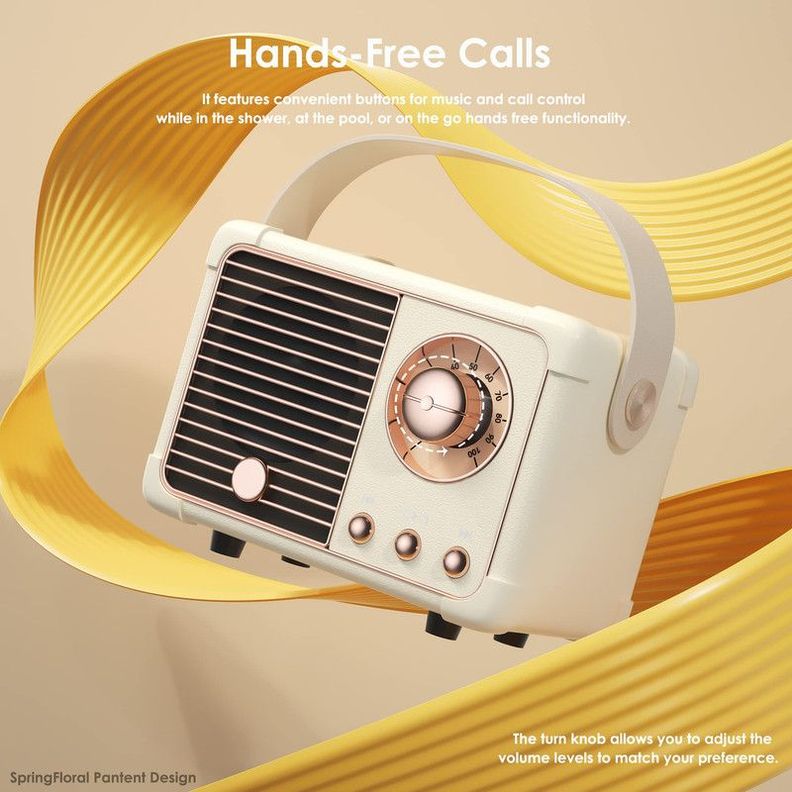 Parlante Mini Altavoz Retro Portatil Recargable USB Lau-8
