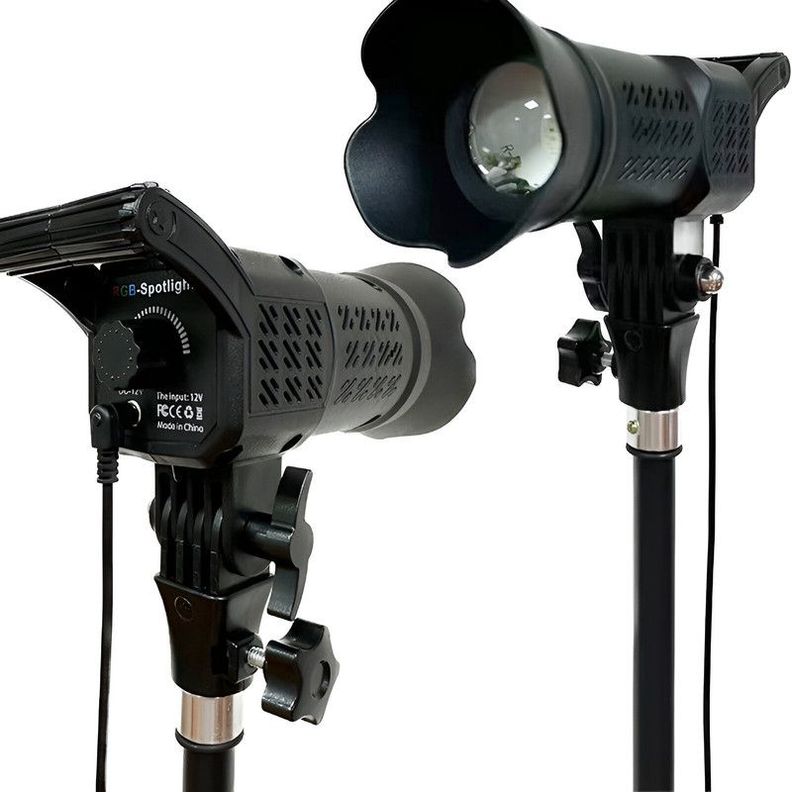 Iluminacion Foco Spotlight RGB Fotos Escenario Luce LED Lau -0