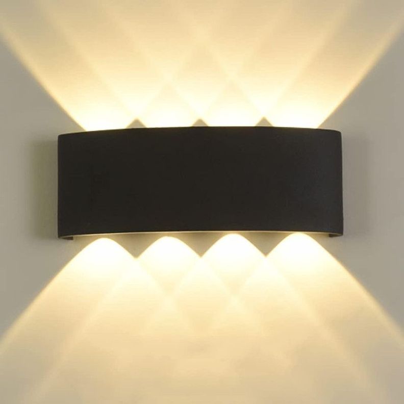 Aplique 8 Focos LED Exteriores Pared Luz Calida Lau-0