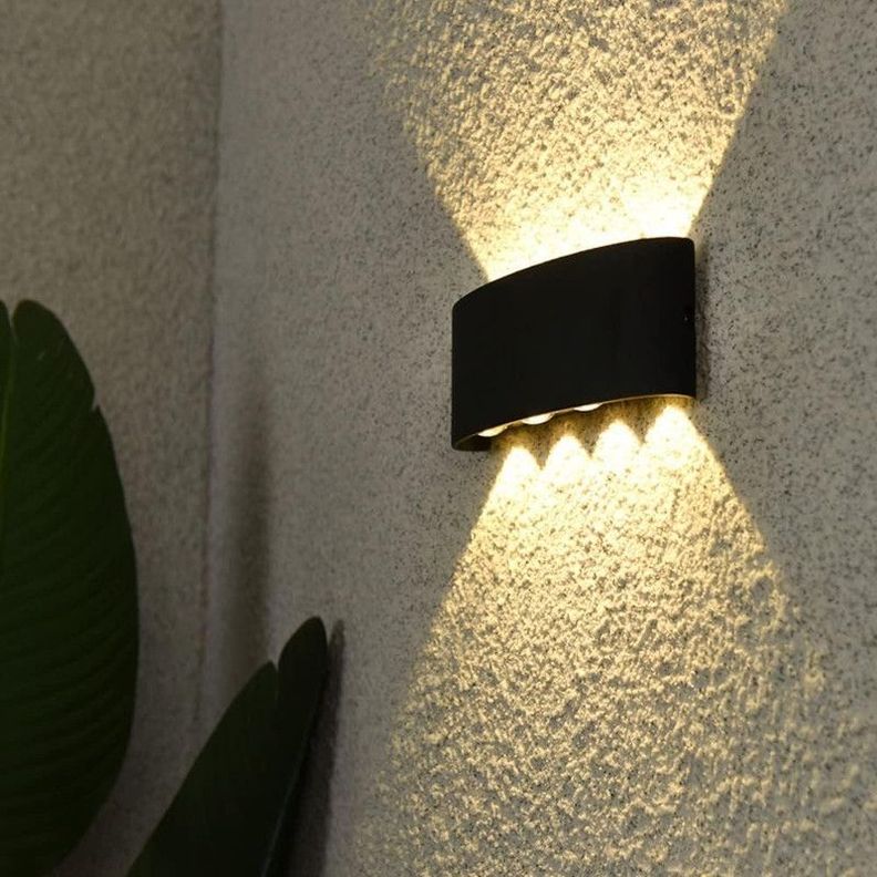 Aplique 8 Focos LED Exteriores Pared Luz Calida Lau-5