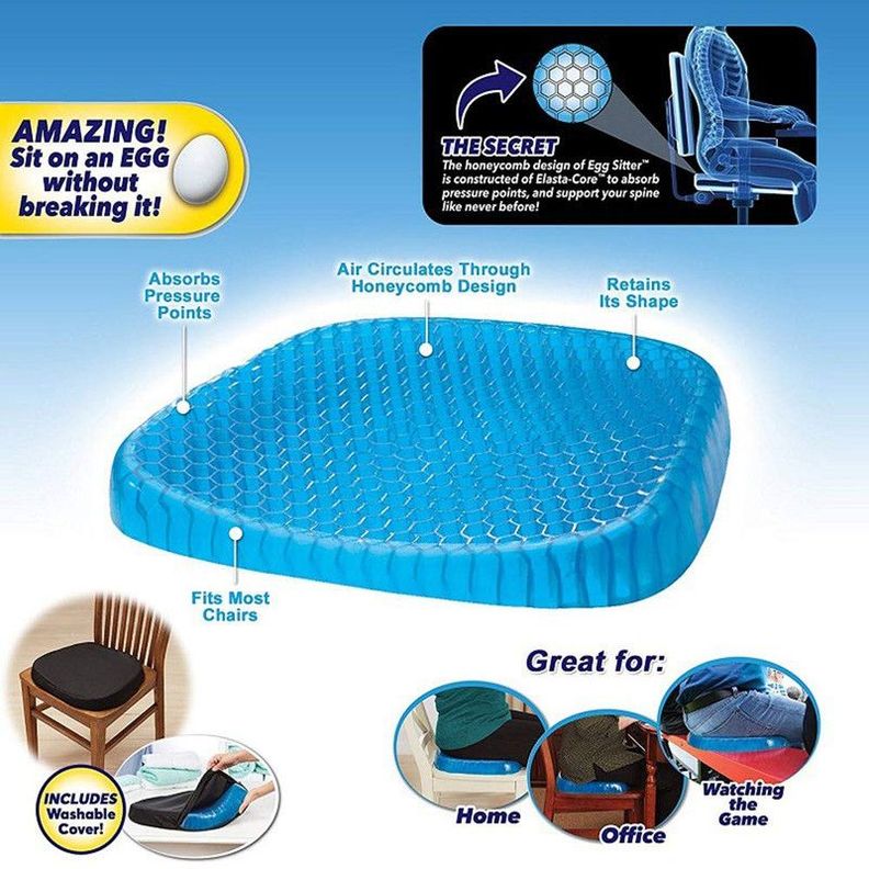 Cojín Suave Gel Flexible Aliviar Fatig Cadera Rondon-3