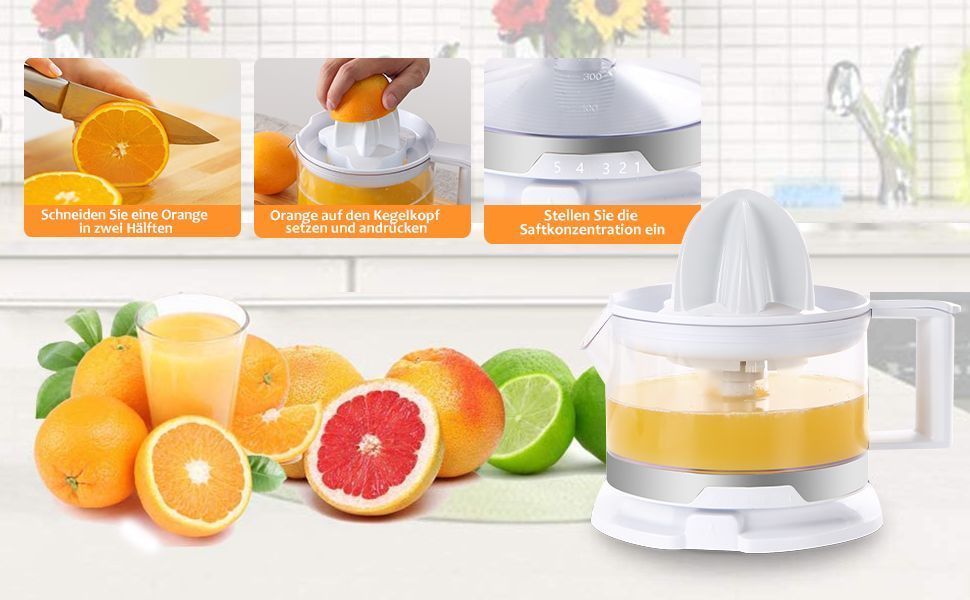 Exprimidor Limón Conos Pulpa Cocina Cítrico Rondon-7