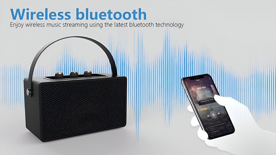 Parlante Altavoz Retro Bluetooth Recargable Lau-8