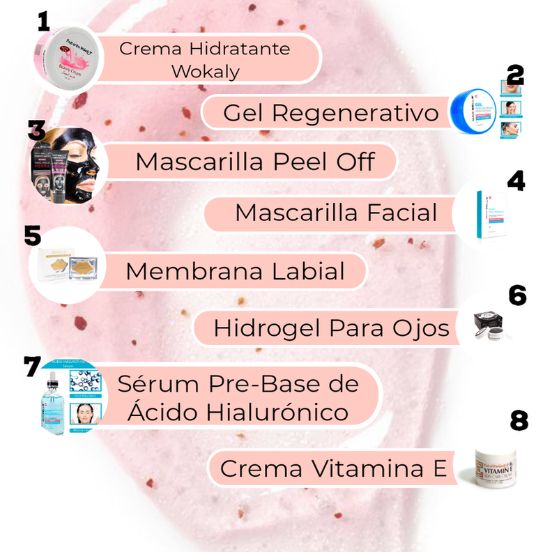 SkinCare Combo Belleza Facial Crema Serum Acido Hialuronico-1