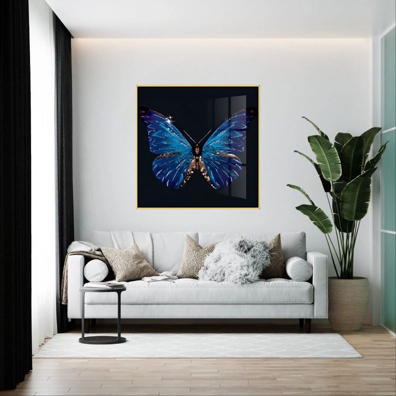 Decoración Pared Arte Pintura Mariposa Abstracta Moderno Jhn-5