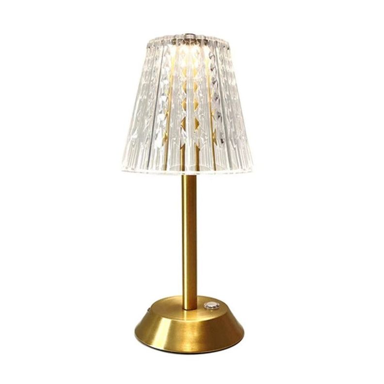 Lampara Recargable Cristal Dormitorio Escritorio Decoracion -1