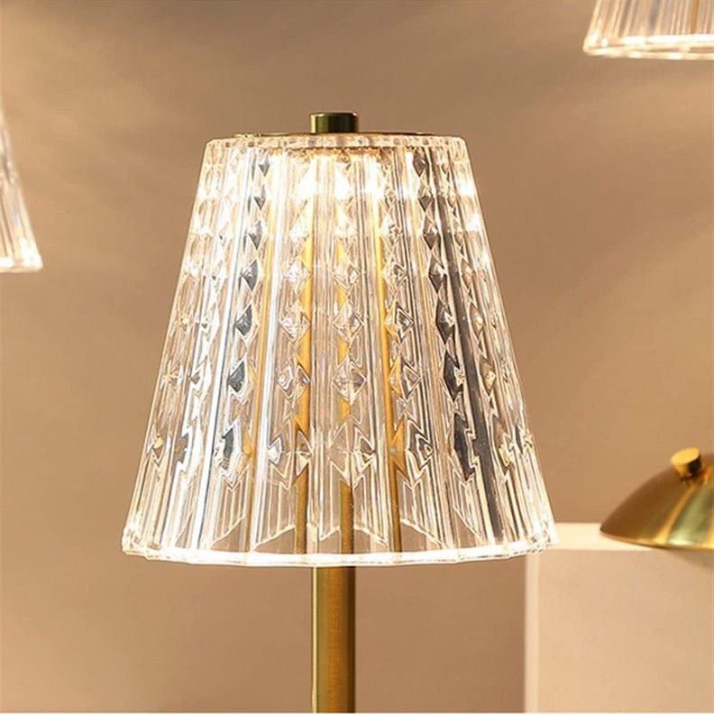 Lampara Recargable Cristal Dormitorio Escritorio Decoracion -5