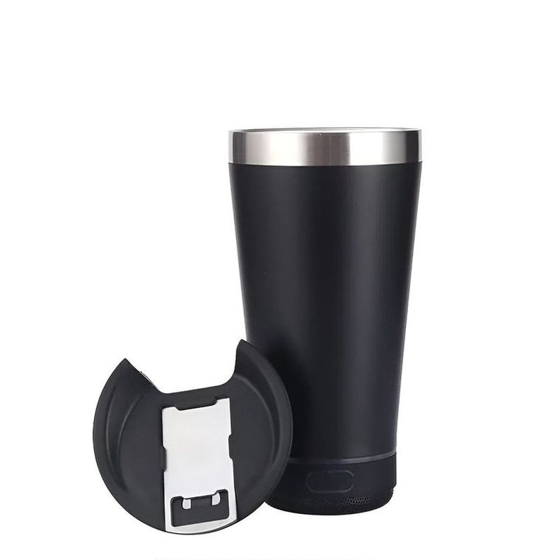 Vaso Termico Portatil Con Abridor Parlante Bluetooh Lau-1